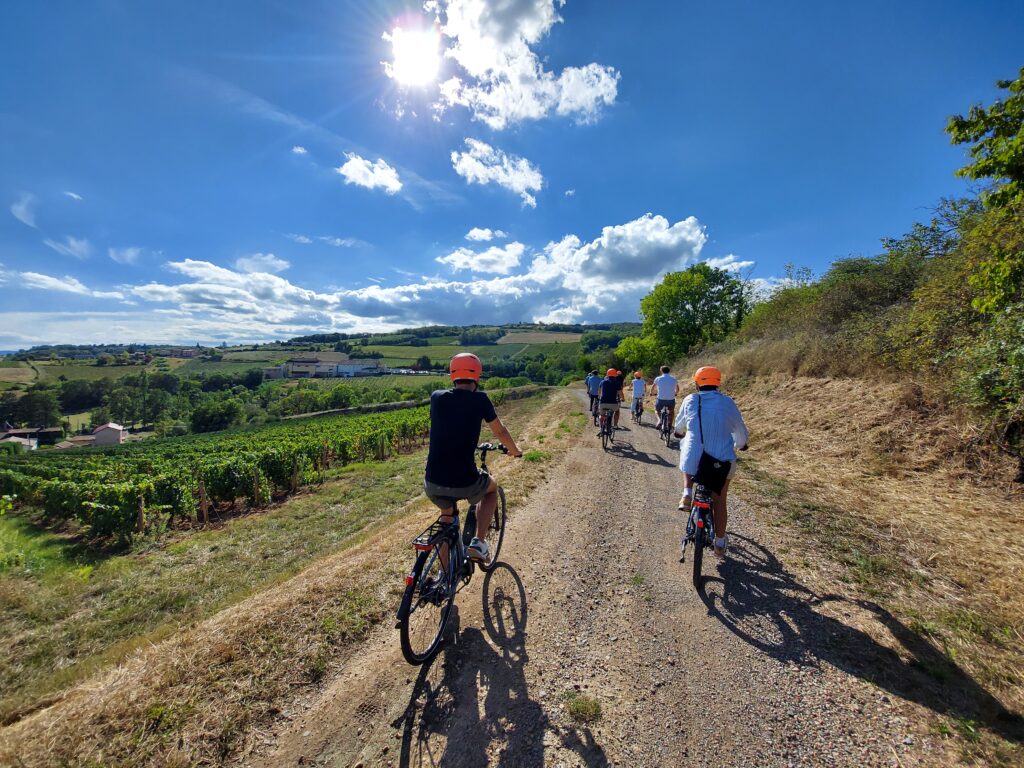 Excursion Beaujolais velo electrique vignoble